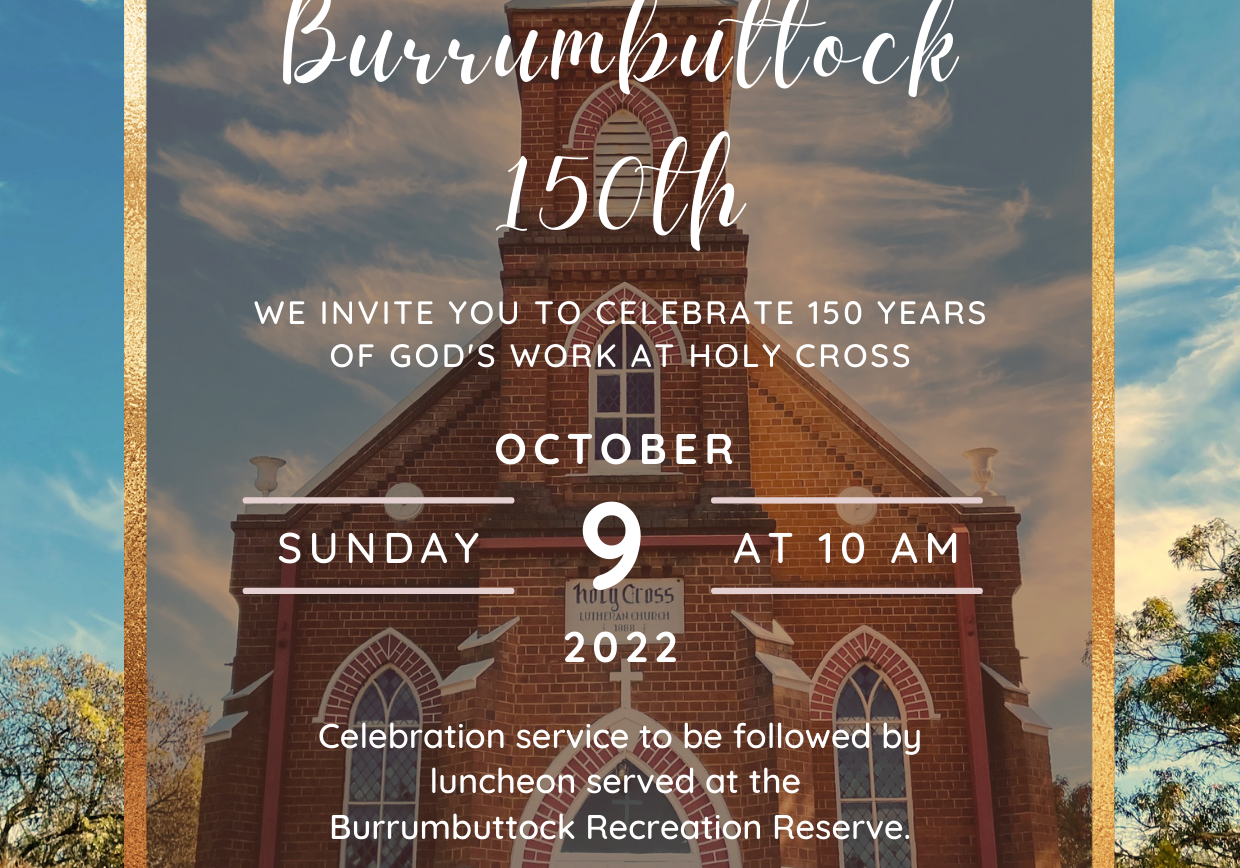 Burrum 150th Invite